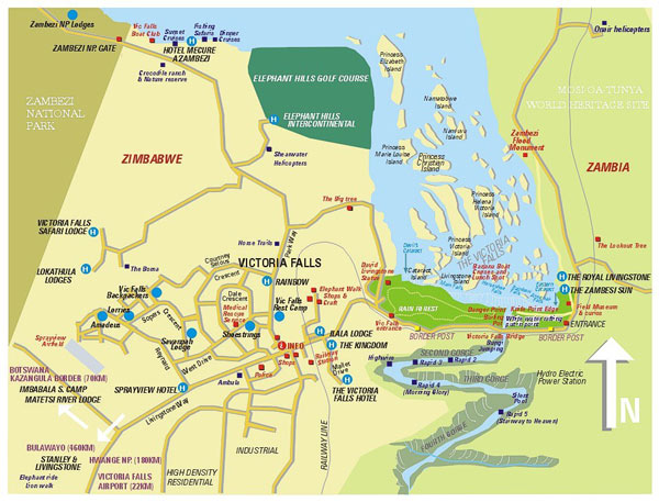 map victoria falls