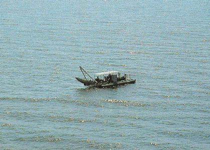 Kapenta rig on Lake Kariba