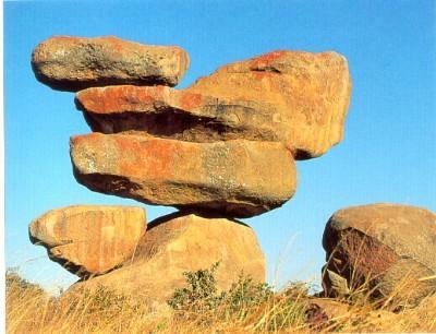 Balancing rocks in Zimbabwe