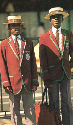 Prince Edward School pupils in Zimbabwe
