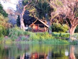 Chundu Island on the Zambezi River Victoria Falls riverside accommodation at Chundu Island