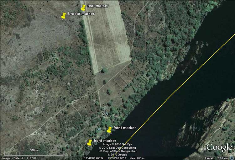Google earth Zambezi property
