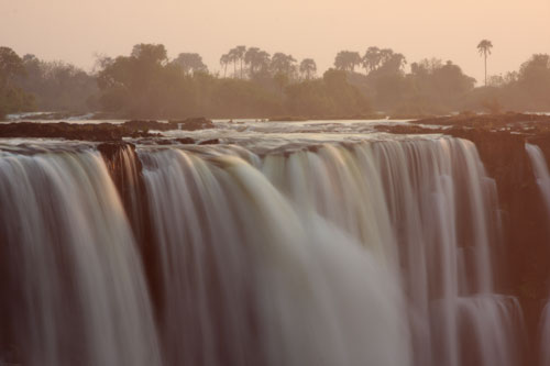 Beautiful Picture of Victoria Falls at Sunrise