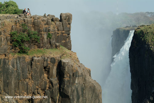 Danger point Victoria Falls