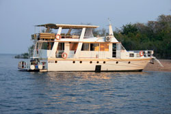 The Lady Jacqueline Houseboat in Binga, Zimbabwe The Lady Jacqueline Houseboat in Binga, Zimbabwe
