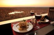 Sunset dining at Vic Falls Safari Lodge Sunset dining at Vic Falls Safari Lodge