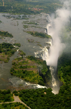 Victoria Falls from the air