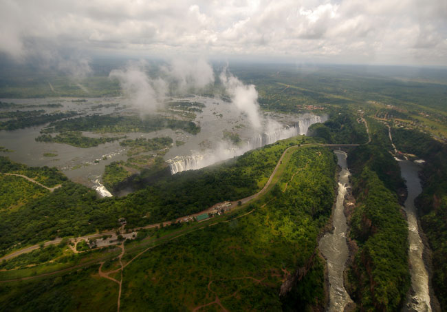 Victoria Falls from the air