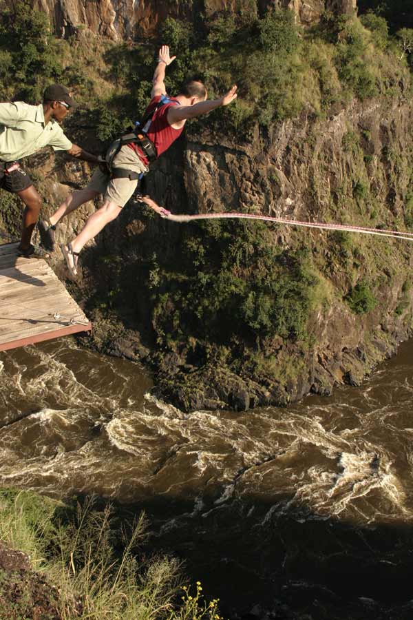 High Wire Activities In Victoria Falls Bungee Swing