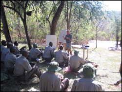 Game scouts receive regular training