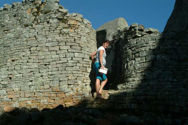 Dry stone walls of the Kings hilltop complex