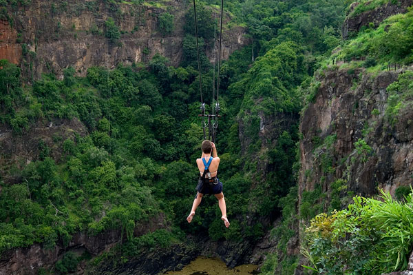 Zipline across the gorge