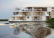 Zambezi Queen sailing the Chobe River Zambezi Queen sailing the Chobe River