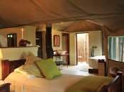 Inside a deluxe suite at The High, Hwange National Park, Zimbabwe
