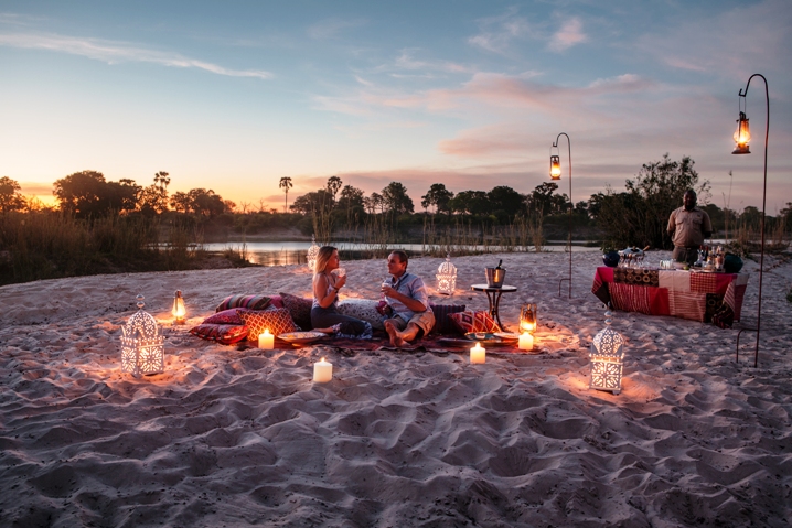 Sand Bar - Tongabezi Lodge - Zambia Romnatic experiences with Tongabezi by the Zambezi River near Victoria Falls - Zambia