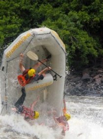 World class rafting on the Zambezi River, plus an adrenalin jump into the gorge by bungee or swing