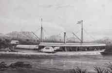 The 'Ma Robert' steam boat on which David Livingstone attempted an upstream trip of the Zambezi River