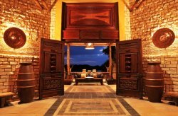 The entrance at David Livingstone Safari Lodge and Spa The entrance at David Livingstone Safari Lodge and Spa
