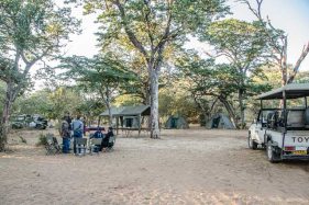 Mobile camping safari inside Chobe National Park, Botswana