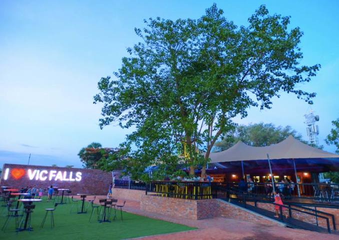 Fabulous 3 Monkeys restaurant in Victoria Falls, Zimbabwe
