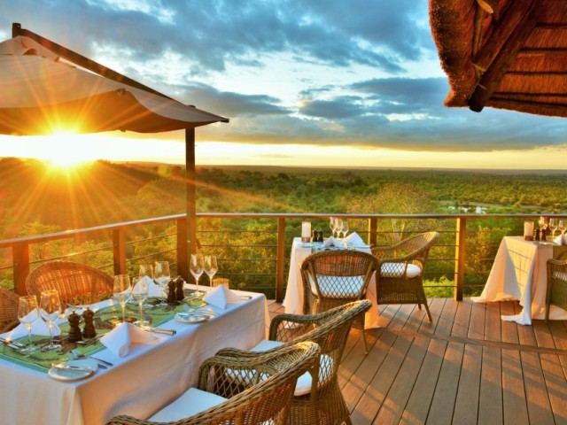 Sunsets in Victoria Falls at the Safari Club - Victoria Falls, Zimbabwe