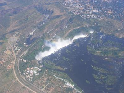 The falls from the air