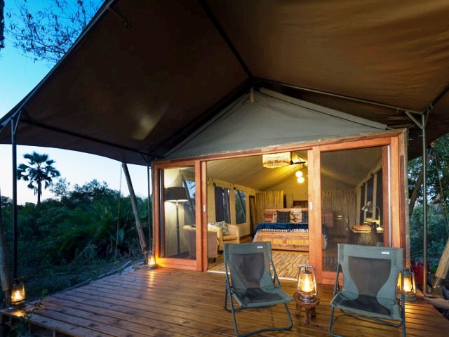 Tented Pelo Camp in the Okavango Delta