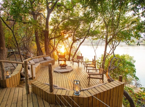 Tsowa Safari Island near Victoria Falls, Zimbabwe