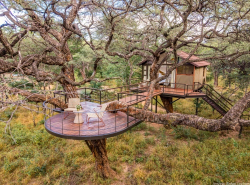 Tum Tum TreeHouse Logde in South Eastern Hwange National Park, Zimbabwe