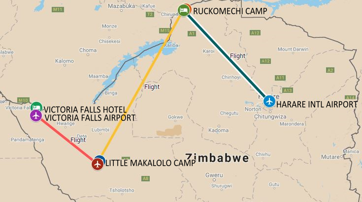 An exciting luxury safari including unforgettable Victoria Falls with fantastic game viewing in Hwange and Mana Pools National Park.