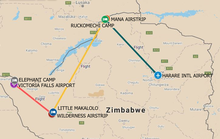 An exciting luxury safari including unforgettable Victoria Falls with fantastic game viewing in Hwange and Mana Pools National Park.