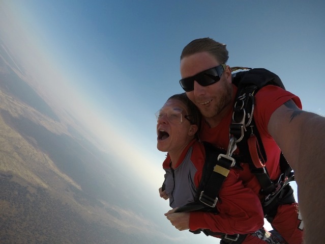 Skydiving in Victoria Falls, Zimbabwe