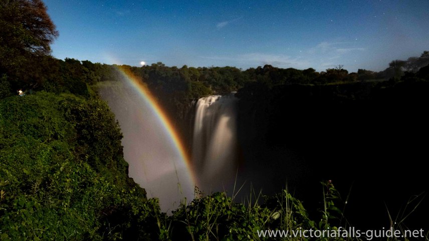 Lunar tour of the Victoria Falls in Zimbabwe