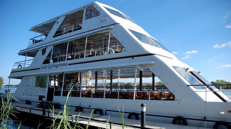 The Lady Livingstone cruise boat on the Zambezi River near Victoria Falls