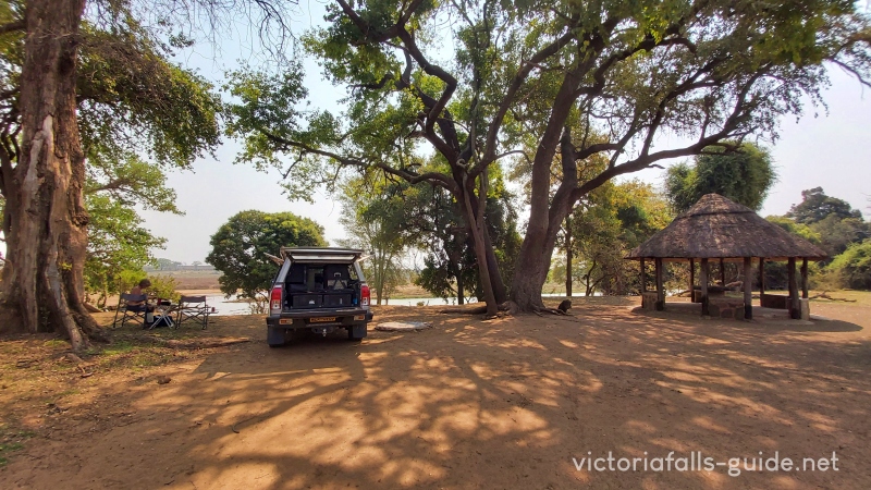 Chipinda Pools, a developed campsite in Gonarezhou National Park, Zimbabwe