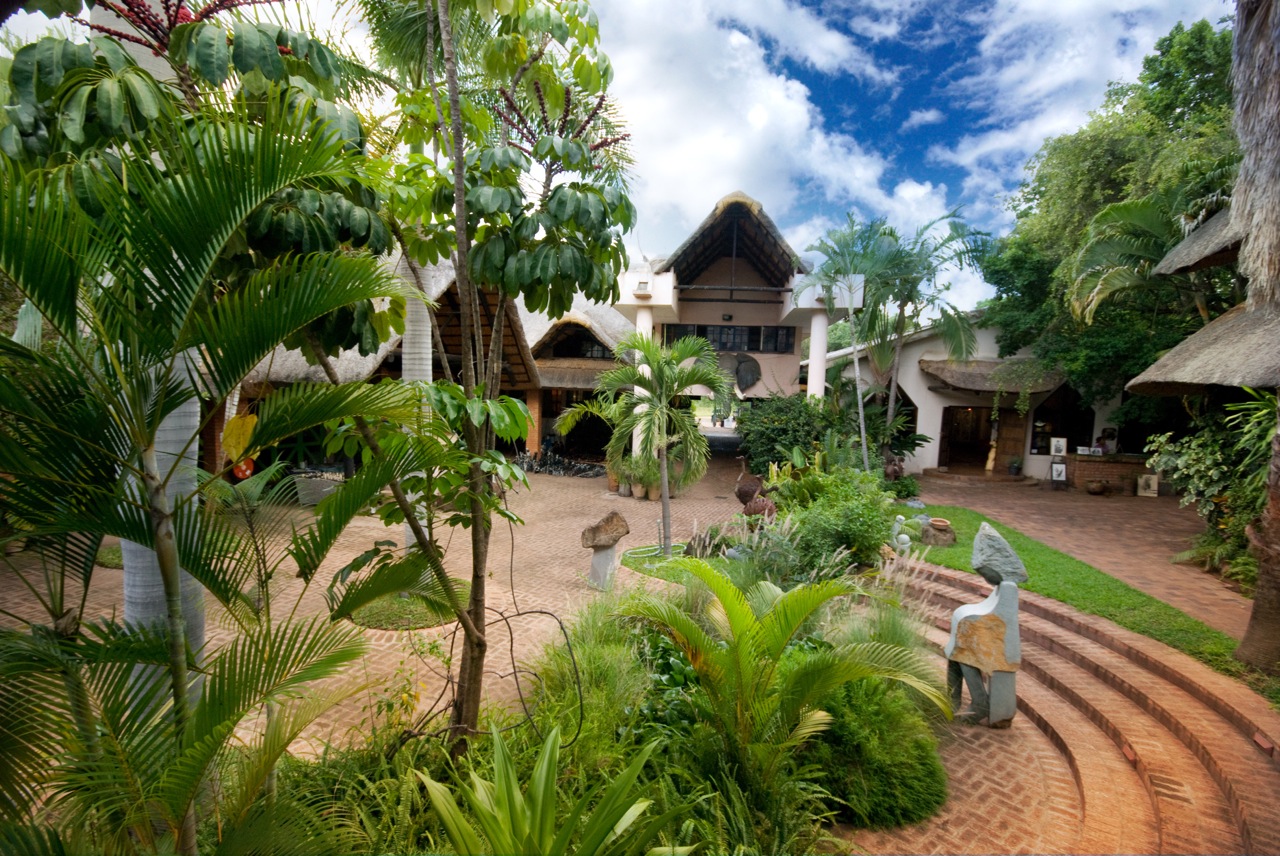 The courtyard at Elephant's Walk Mall