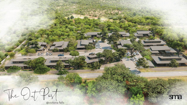 Victoria Falls property for sale - Stand with 2 houses and a cottage