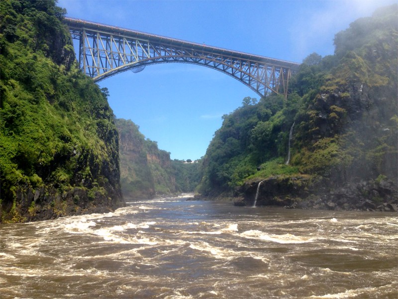The Boiling Pot below the Victoria Falls - Zambezi River