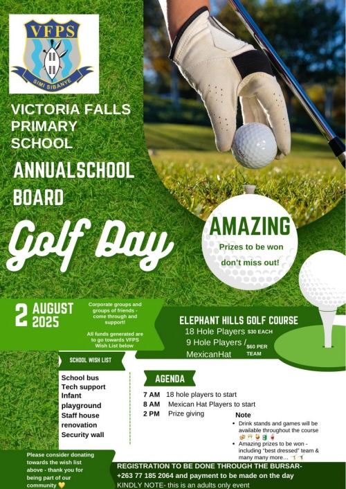Victoria Falls Primary School annual goft fundraising event, Victoria Falls, Zimbabwe