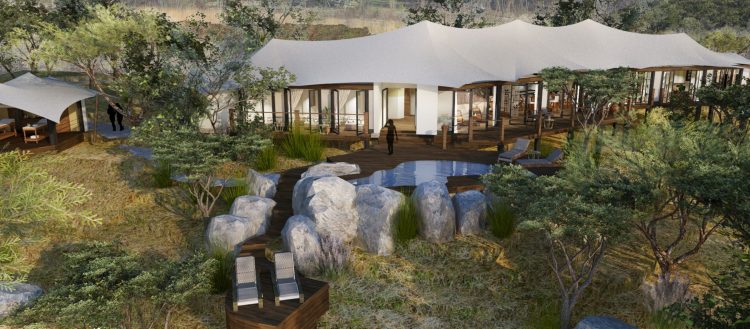 The plan of the Victoria Falls Safari Spa - open October 2022 in Victoria Falls, Zimbabwe