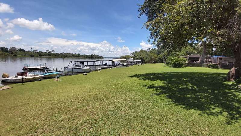The Victoria Falls Boat club along the Zambezi River - February 2021