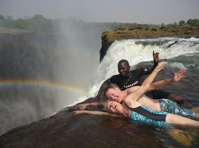 Devils Pool on the edge