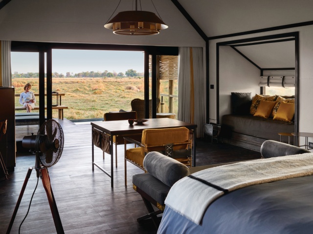 Luxurious rooms at Eagle Island Luxurious room witbh views of the Okavango Delta at Eagle Island Lodge - Botswana