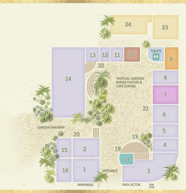 Map of the Elephant's Walk Mall ground level