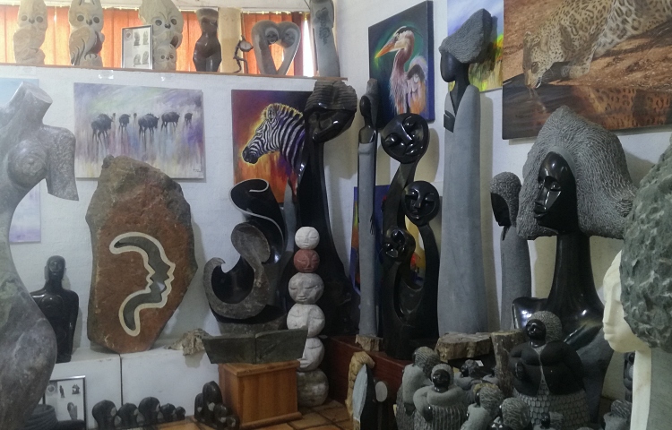 Prime Art Gallery, one of the biggest in Victoria Falls - Elephant's Walk Shopping Mall