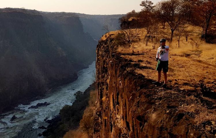 The scenery around Victoria Falls - this is the Zambezi River below the Falls.