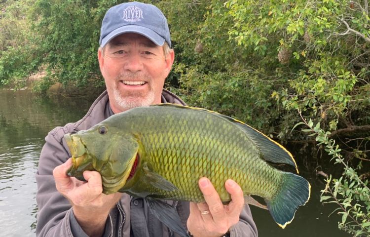 Fishing on the Zambezi River near Victoria Falls, Zimbabwe