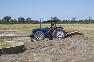 Tractor bought with funds from Zimbabwe Wildlife in Perth