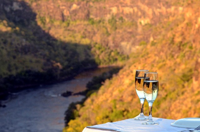 Gorges Lodge - Victoria Falls - Zimbabwe Sundowner drinks at Gorges Lodge