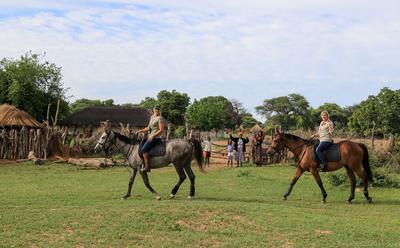 At the local village